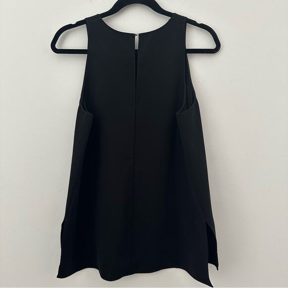 Vince Black Flowy Sleeveless Tank Top Medium - Picture 1 of 7